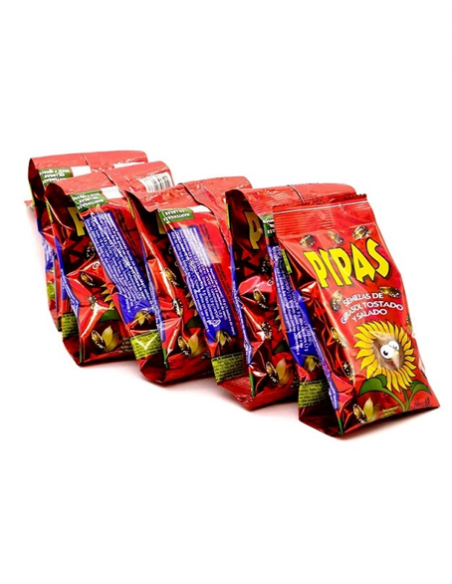 Semillas Pipas Con Cascaras (Rojas) Tiras x10Un
