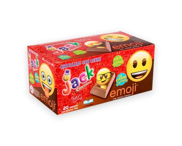 Jack Chocolate con leche Emoji X 20un (280gr)
