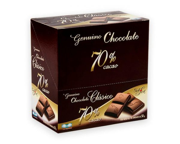 Chocolate Clasico 70% Cacao Display 16 x 50gr